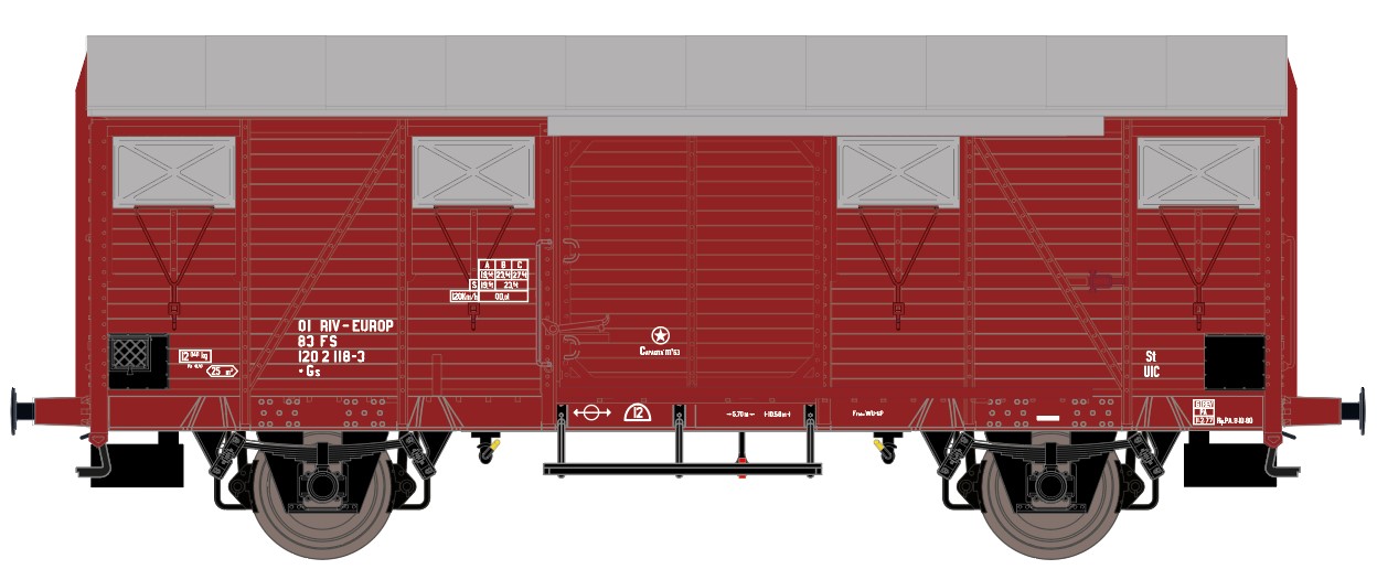 Exact-train 20956 FS gedeckter Güterwagen Gs Ep.4a