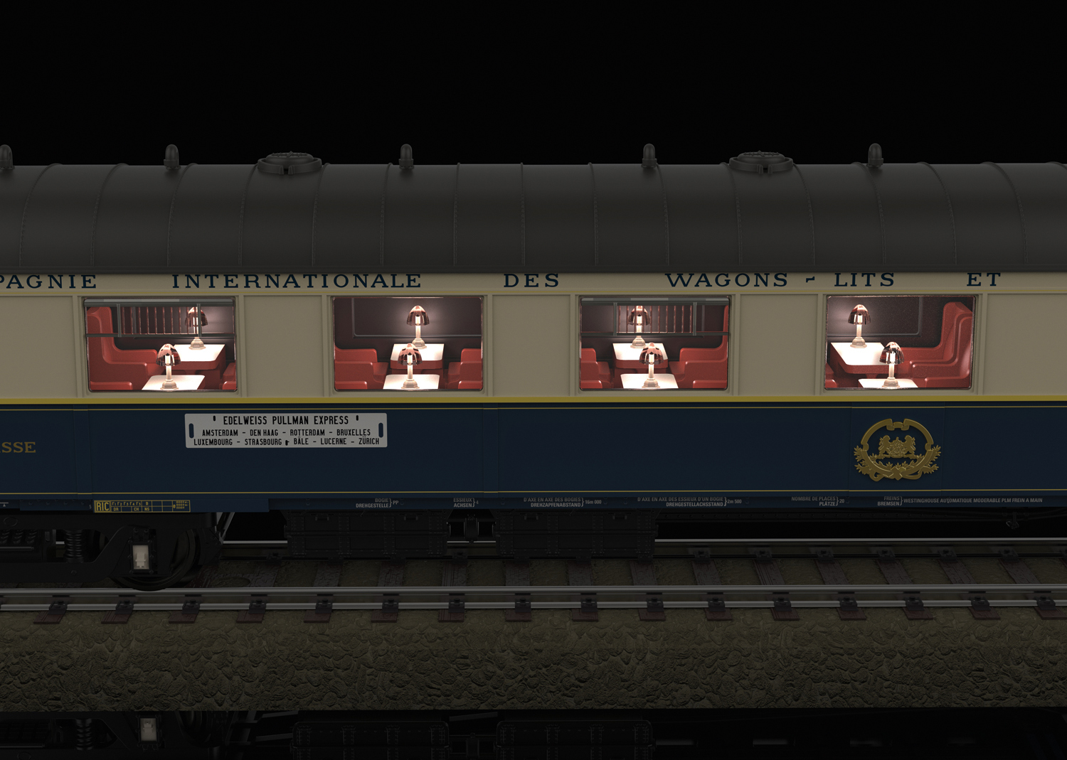 Trix 26470 CIWL Pullmanwagen-Set Edelweiß“Ep.2
