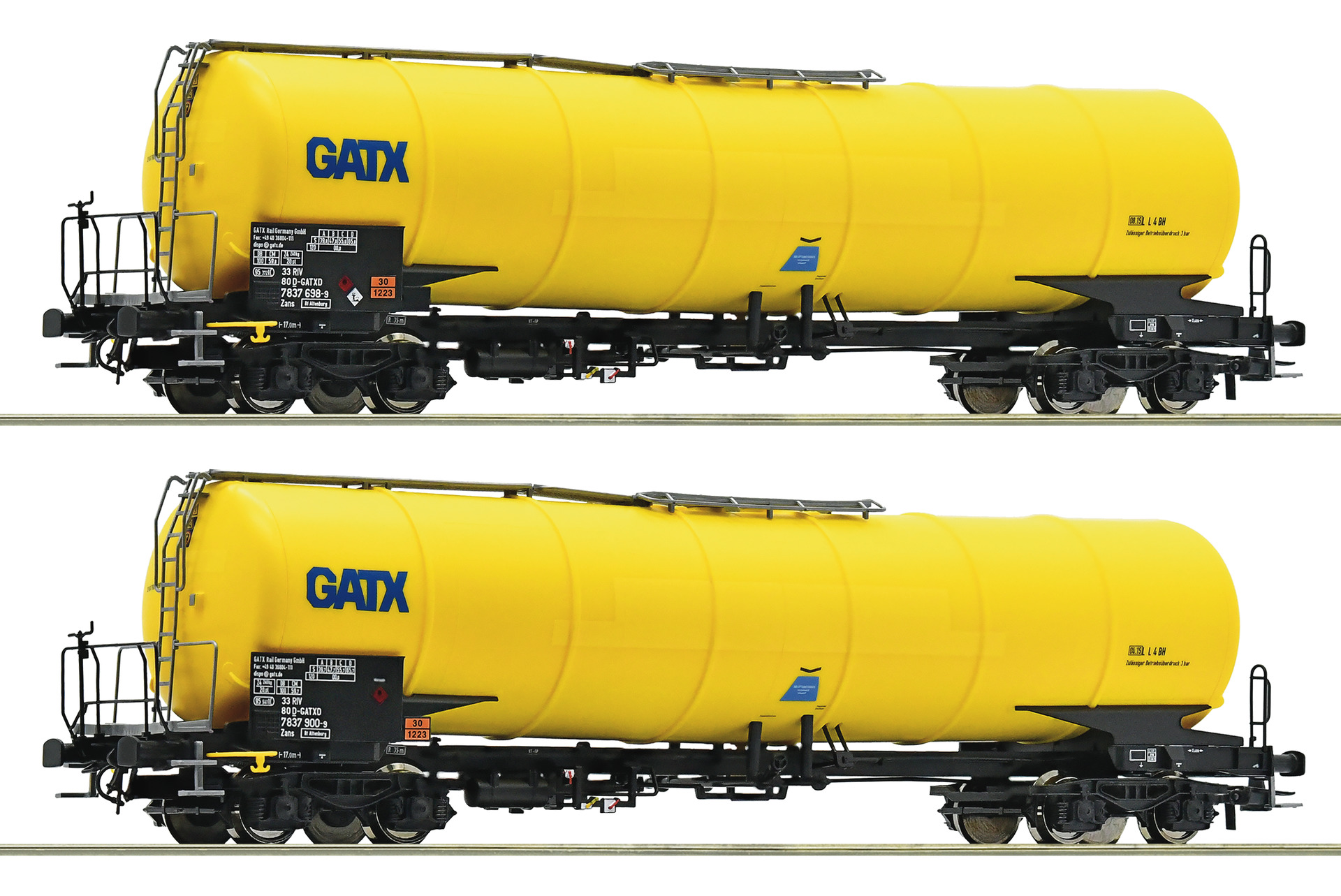 Roco 76025 GATX 2-tlg. Set: Kesselwagen Ep.6