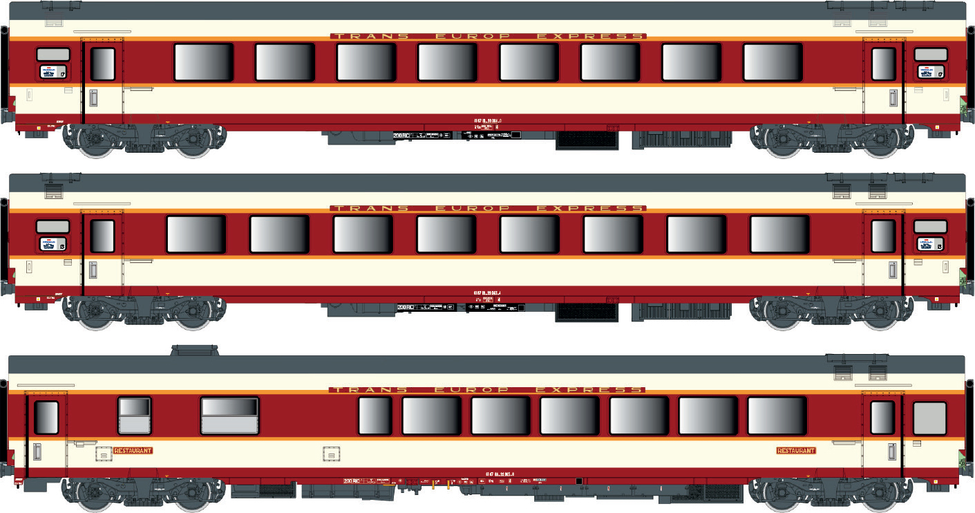 40081DC SNCF Personenwagen-Set 3-tlg Ep.4