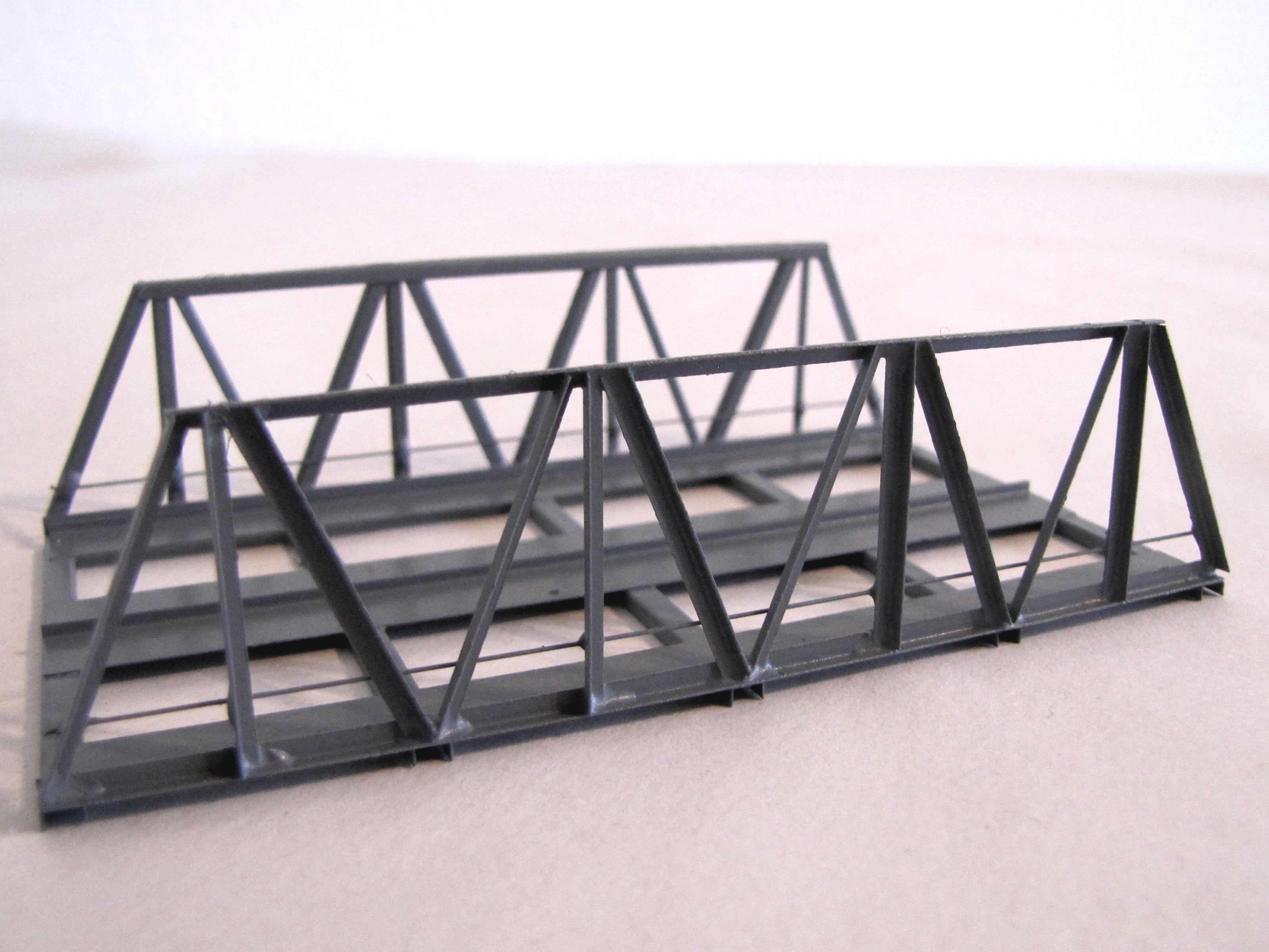 Hack VN10-2 Vorflutbrücke 10 cm, 2-gleisig ,grau