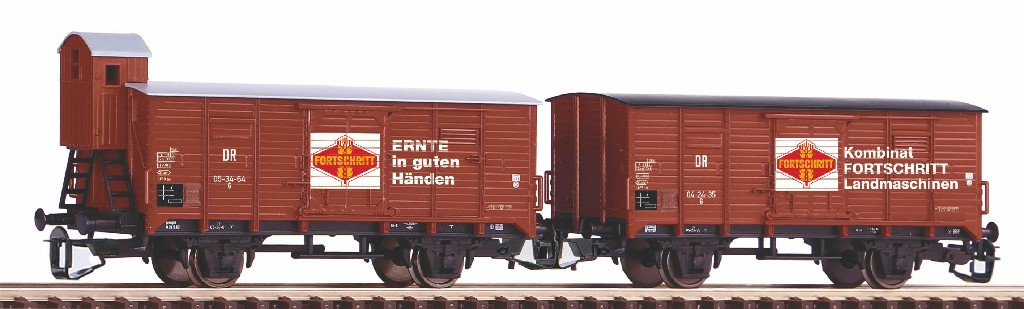 Piko 47033 DR Fortschritt Güterwagen-Set 2-tlg Ep.3