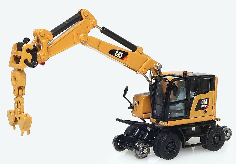 85656 CAT M323F Rail Zweiwegebagger Cat gelb