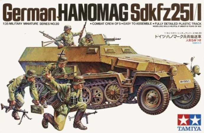 35020 Sd.Kfz. 251/1 Hanomag (5 Figuren)