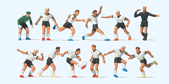 10758 Fussballmannschaft.Weiße Trikots,