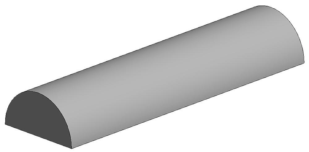 500242 Halbrundstange, 35 cm lang, Ø2,0mm
