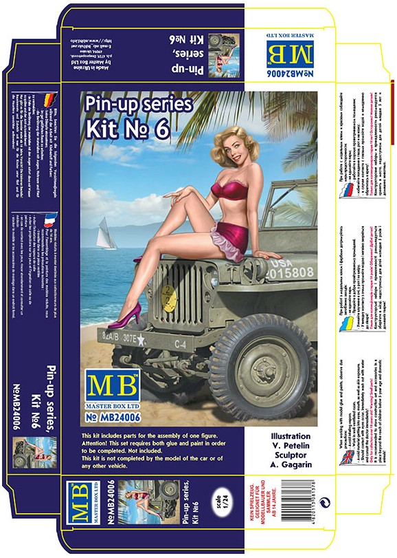 Master Box Ltd. MB24006 Pin-up series, Kit No. 6 Samantha