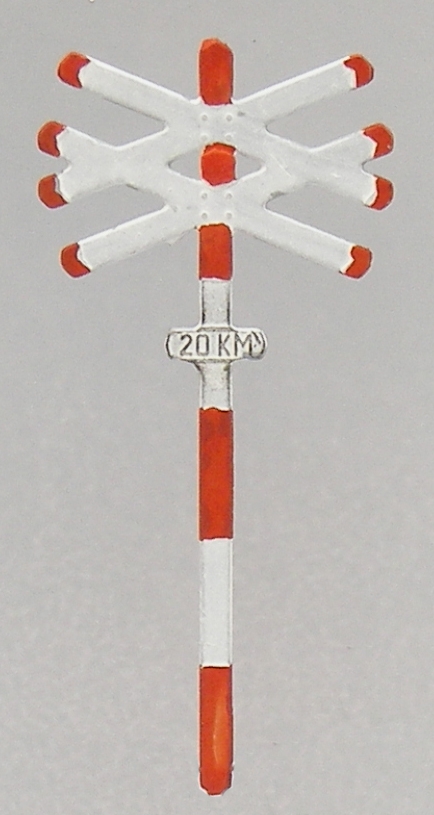 387.54 Andreaskreuz zweigleisig 2 Stk