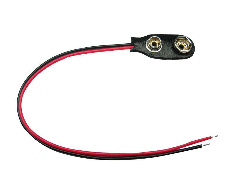 50384 Batterieclip I-Form für 9V Blockbatterie