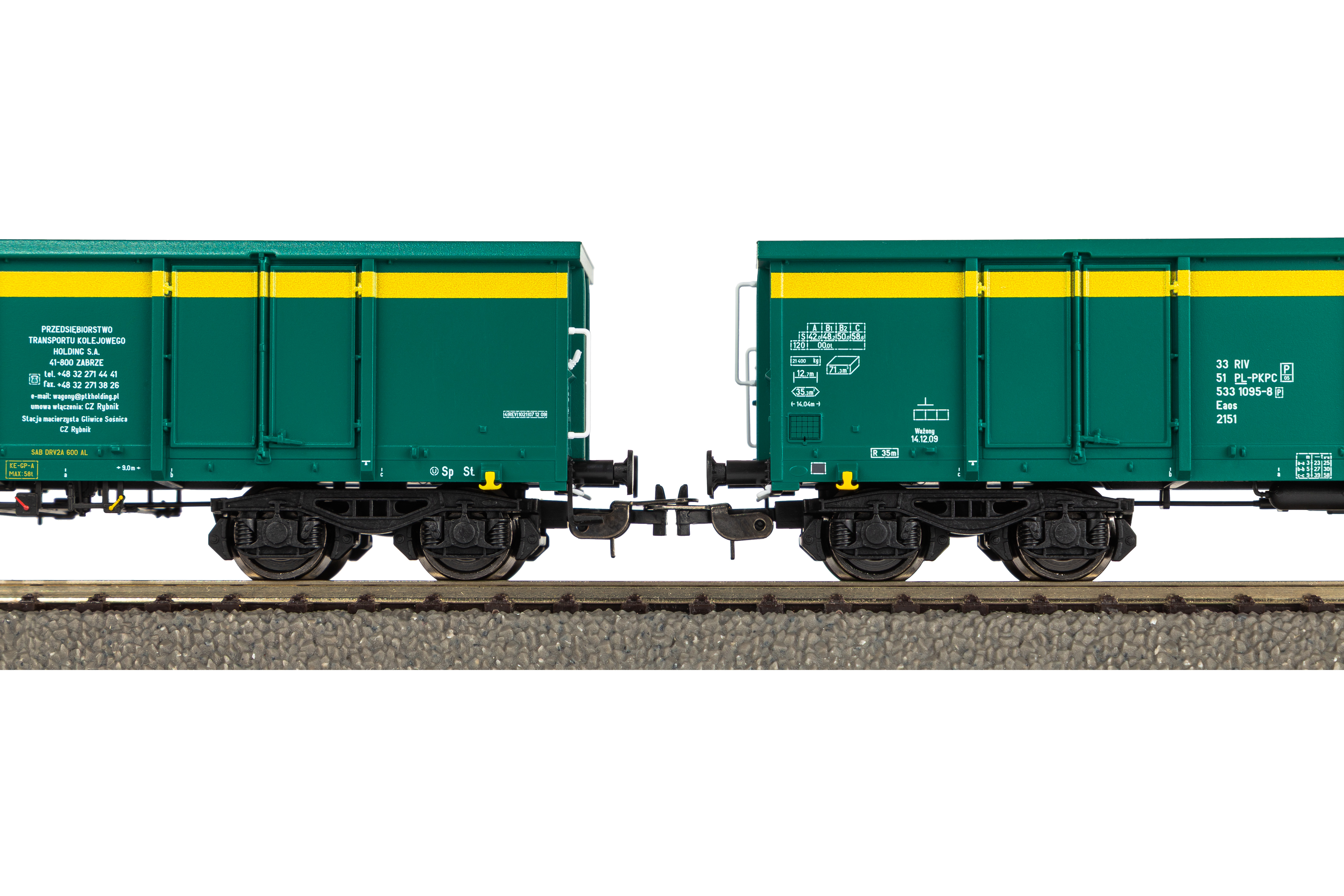 Piko 28314 PKP Cargo Güterwagen-Set Eaos 2tlg. Ep.5