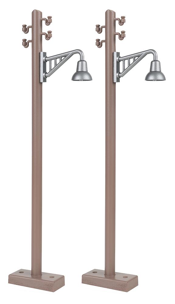 333233 Holzmast mit Auslegerleuchte,