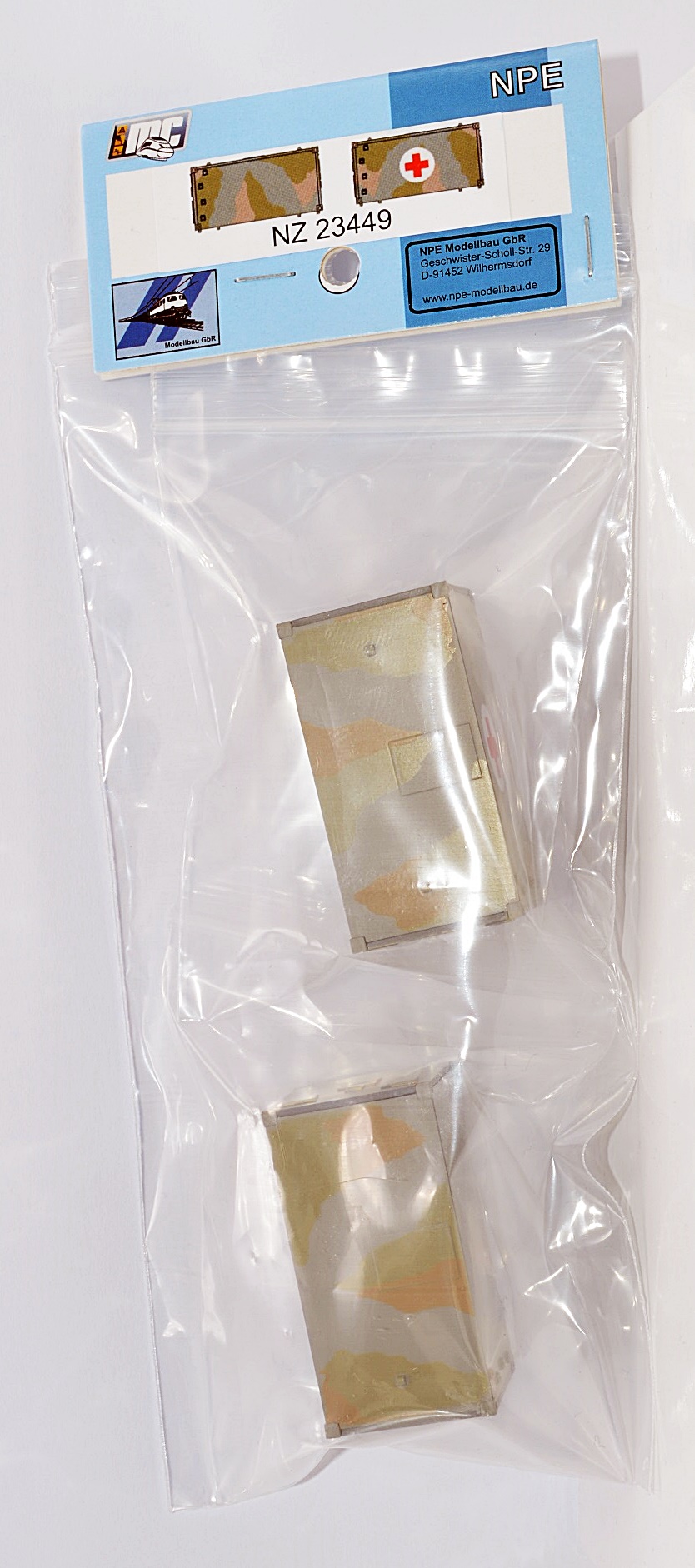 NPE NZ23449 Set FM2 Kabinen 2 Stück Wüste