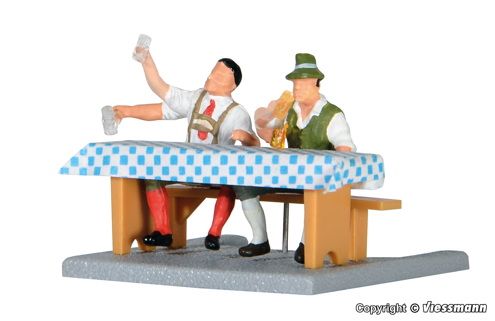 1525 Biertrinker mit bewegten Armen