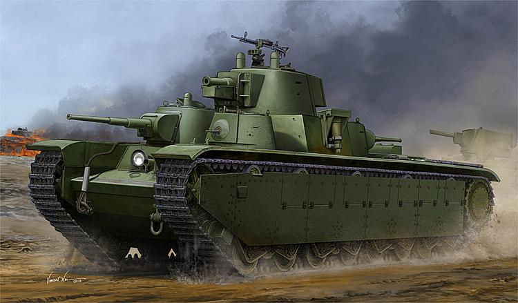 83844 Sowjetischer T-35 schwerer Panzer - Late