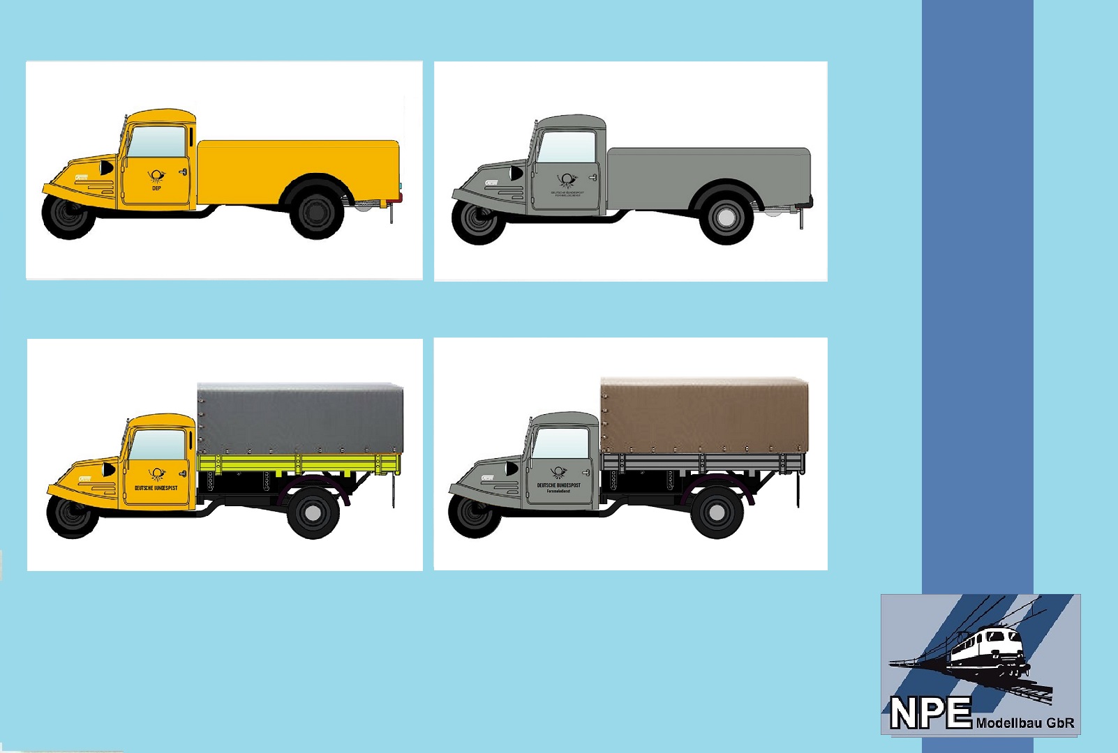 NA88521 Goliath GD 750 Set  Deutsche Bundespost