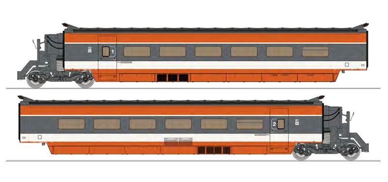 TGV-010 SNCF TGV Erweiterungs-Set 2-tlg Ep.
