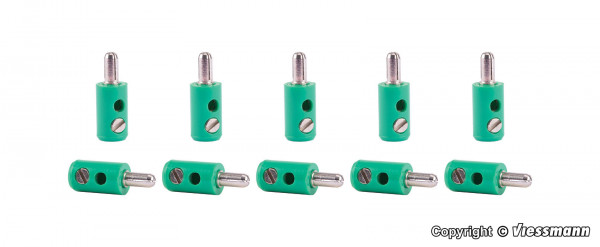 6872 10 Querlochstecker grün