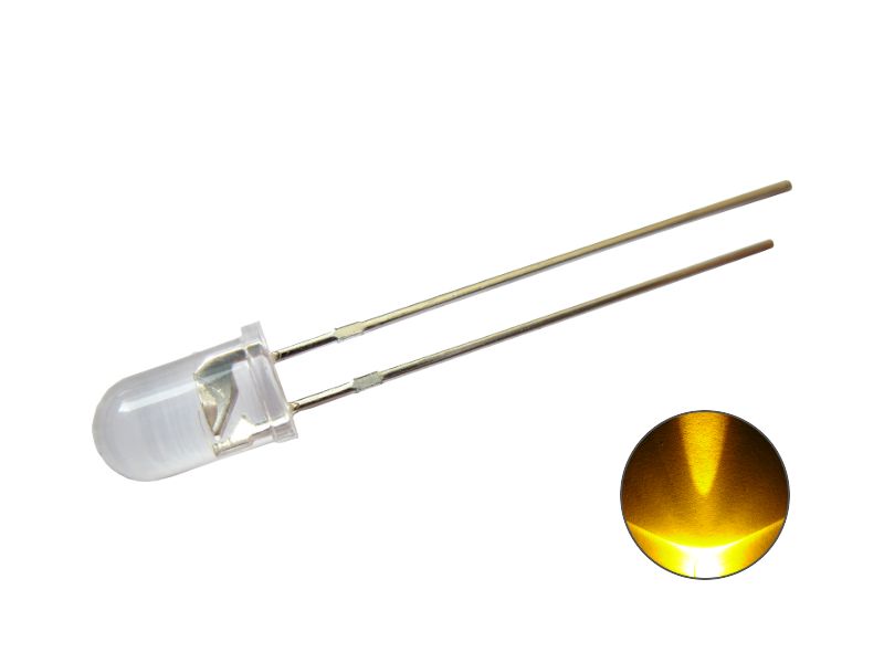 50670 LED 5mm gelb Gehäuse klar 10.000mcd ext