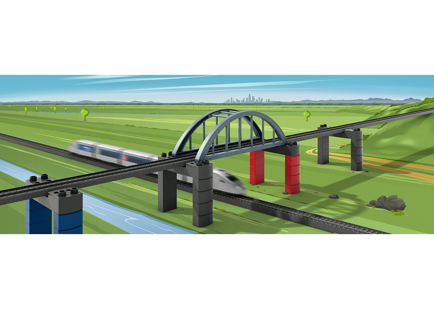 Märklin 72218 Bausteinset Hochbahn-Brücke