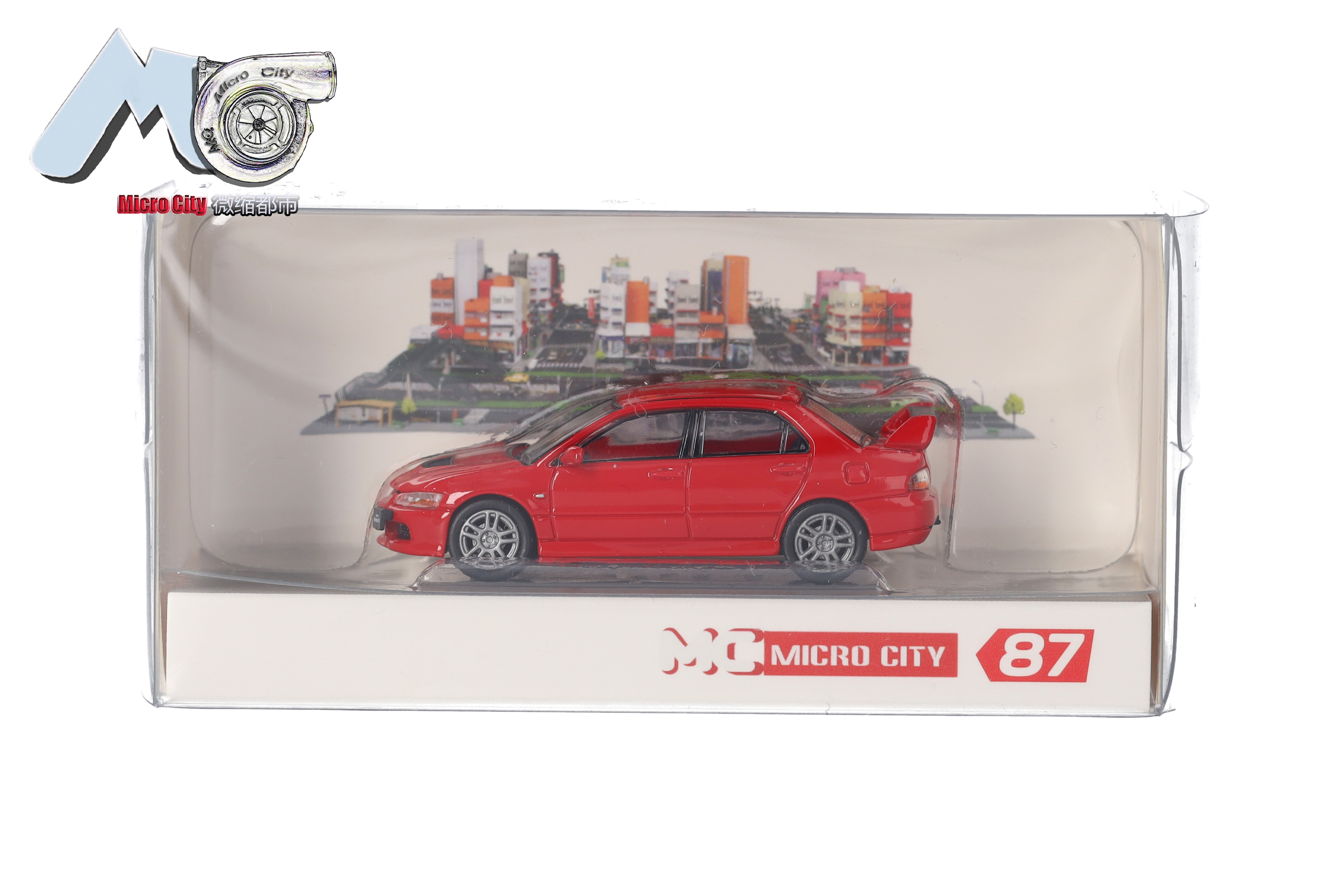 Herpa 87MC000005 MicroCity: Mitsubishi Lancer Evo 9 rot