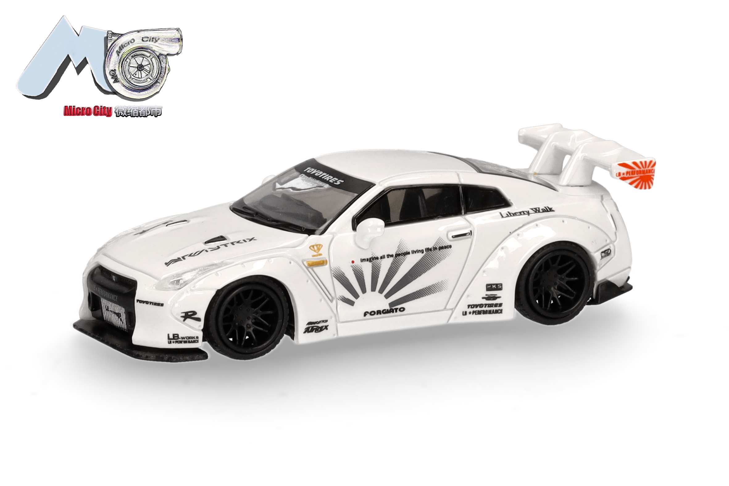 87MC000009 MicroCity: Nissan GTR 35 weiß
