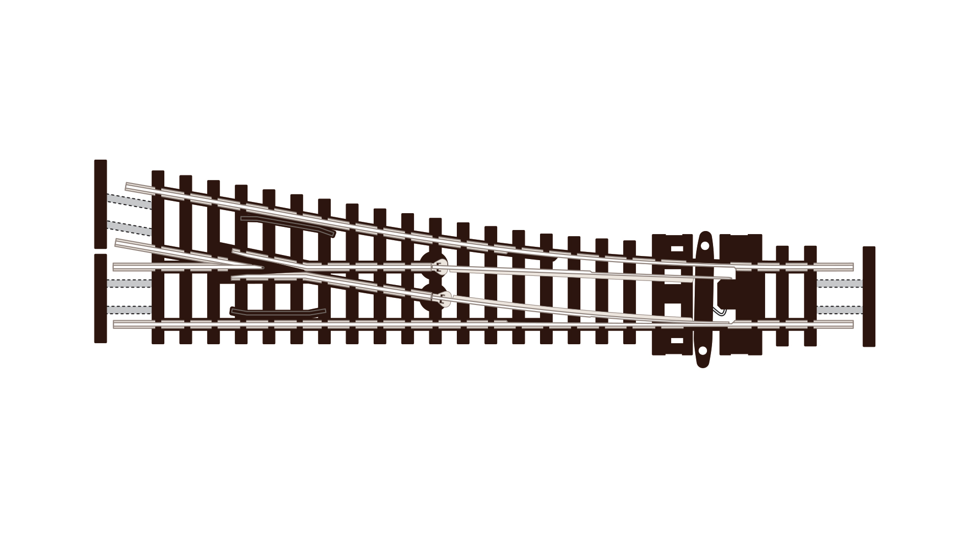 SLE391F Weiche rechts,kl. Radius (1)