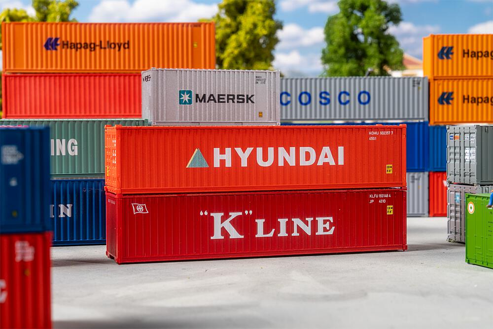 182055 40' Container K-LINE und HYUN