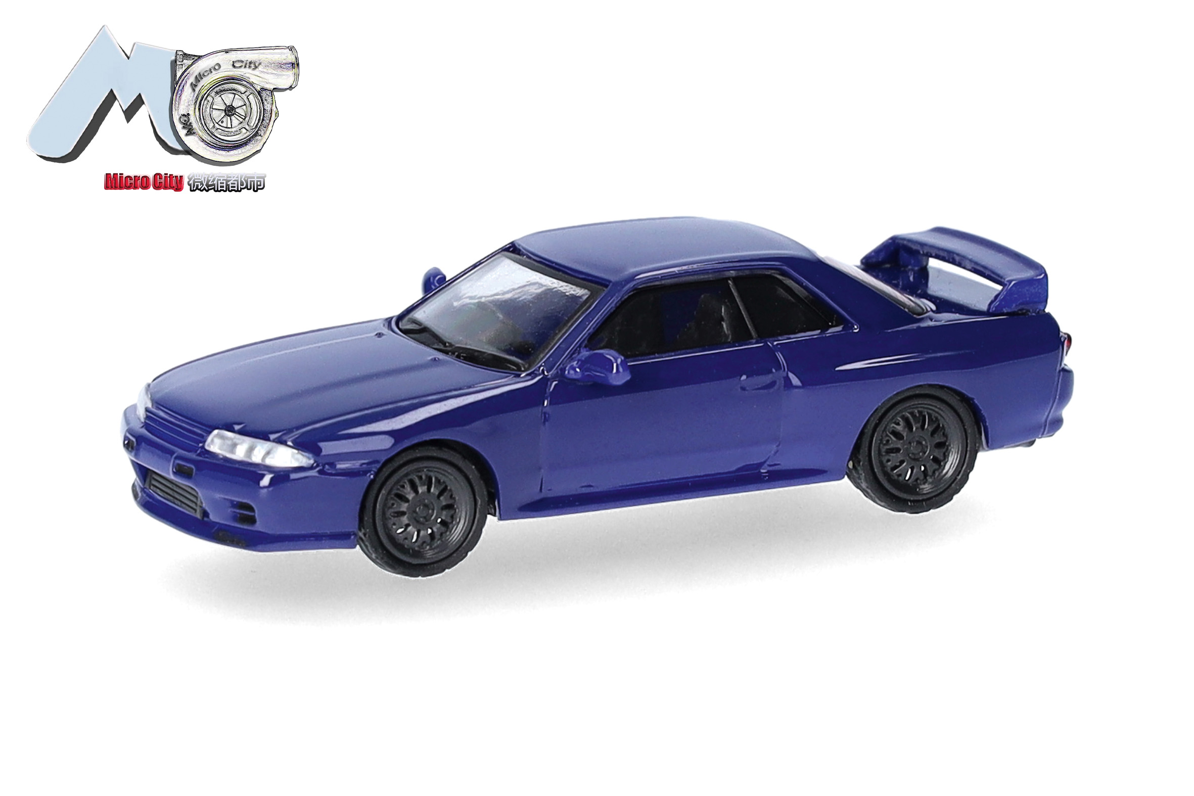 87MC000101 MicroCity: Nissan Skyline GTR32 blau