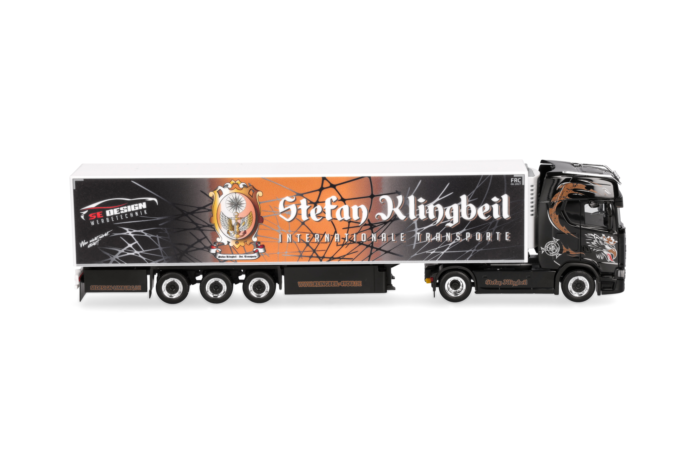 Herpa 321013 Scania CS20 HD Kühl-KSZ Stefan Klingbeil