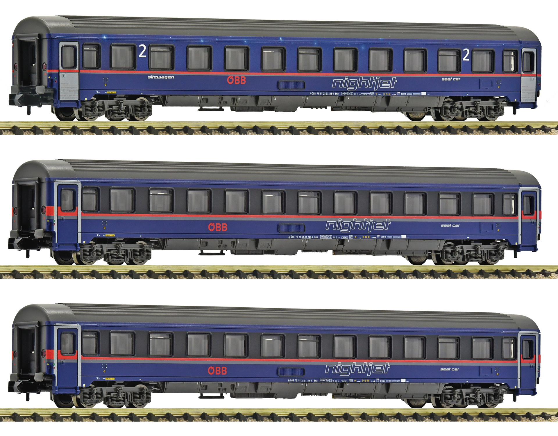 6260084 ÖBB Nightjet Eurofima-Wg.-Set 3tlg. Ep.6