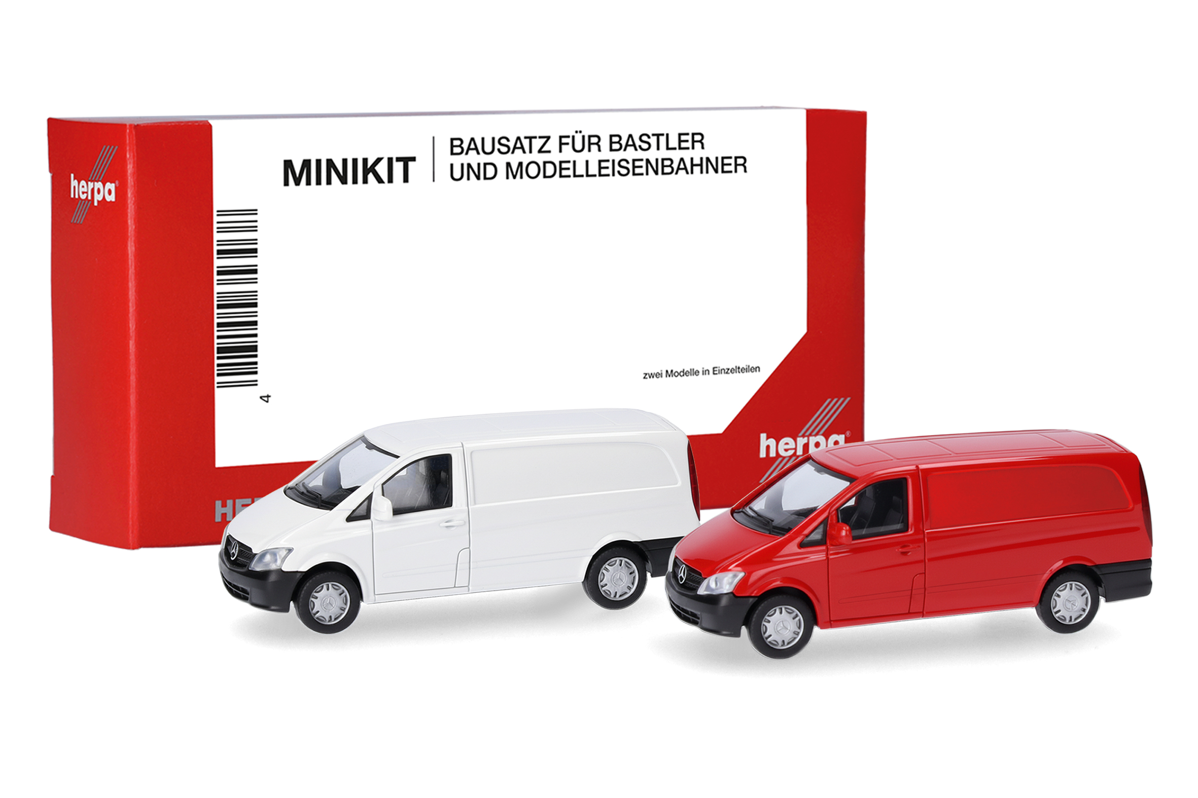 014229-002 MiniKit: MB Vito Kasten 2010 weiß/rot