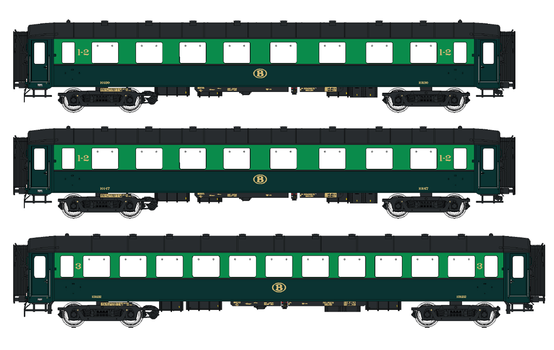 42107 SNCB Personenwagen-Set I2 3-tlg Ep.3a