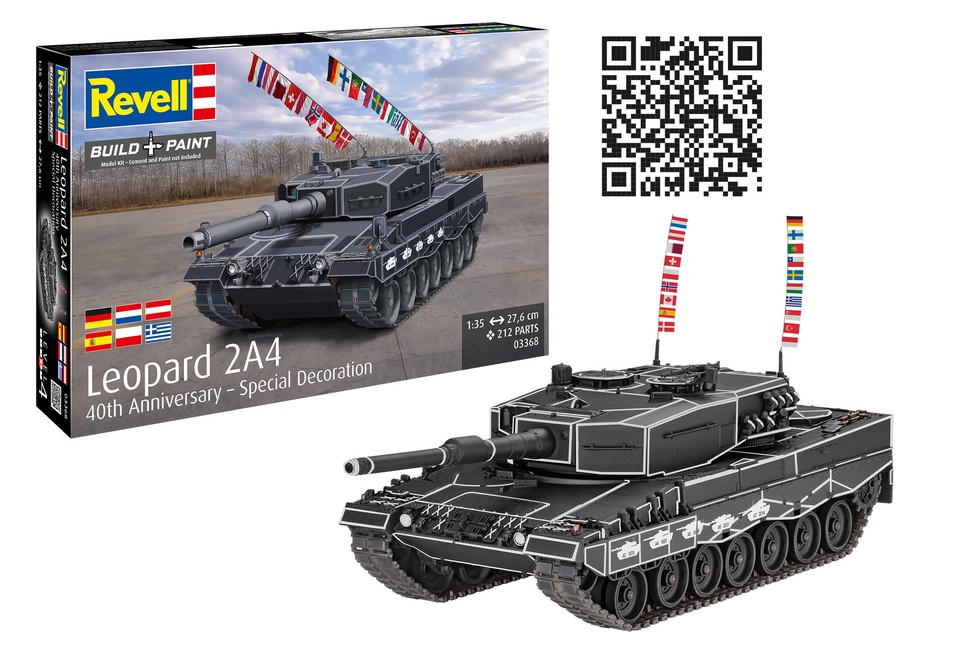 03368 Leopard 2A4 Special Deko 40Jahre