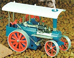 00415 D415 Bausatz Dampftraktor blau