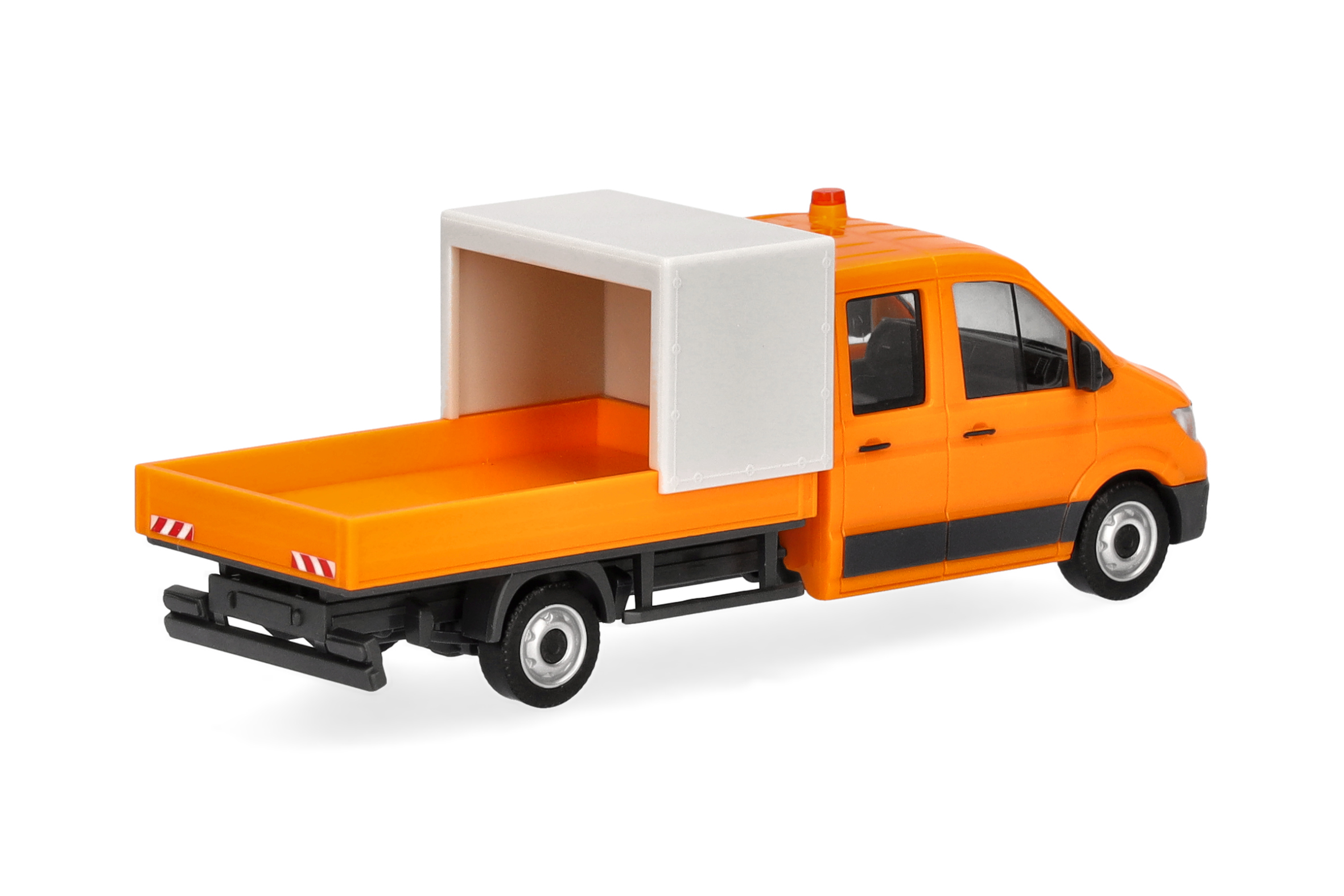 Herpa 099141 MAN TGE DoKa Pritsche kommunalorange