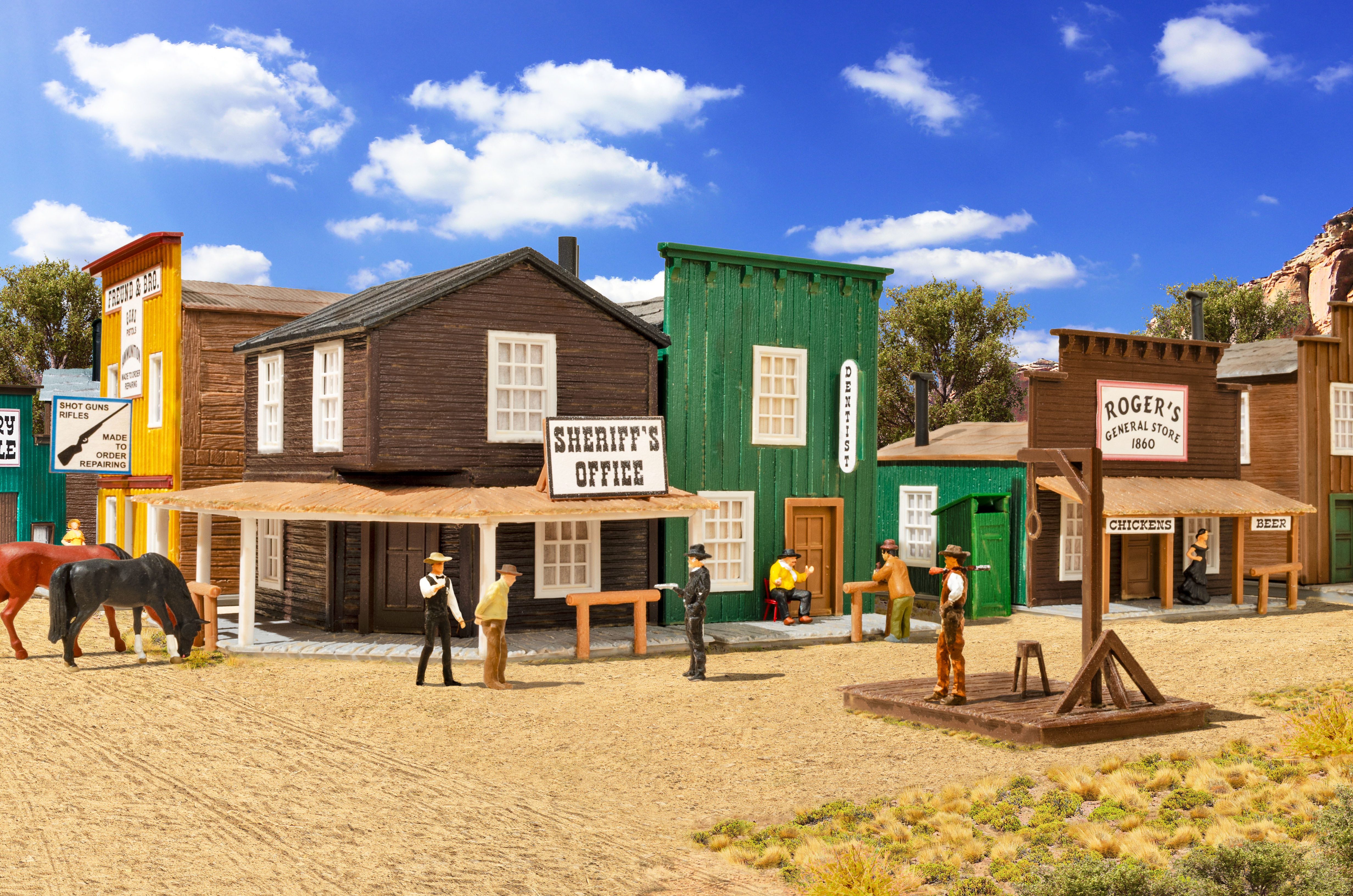 Kibri 38502 Westernhäuser Ensemble Sheriff's Office