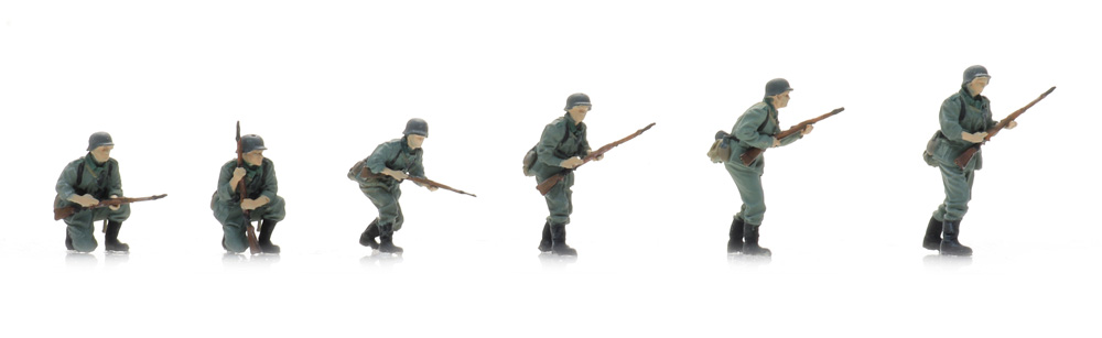 5160046 Wehrmacht-Infanterie auf Patrouille