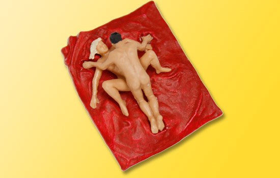 1501 Sexy Liebespaar auf Decke, bewegt