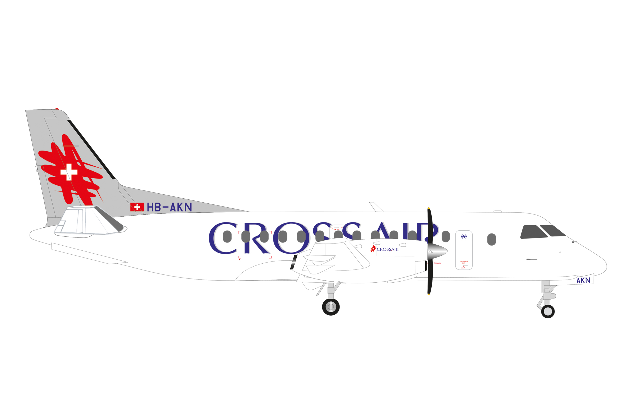 573252 Saab 340 Crossair (last color)
