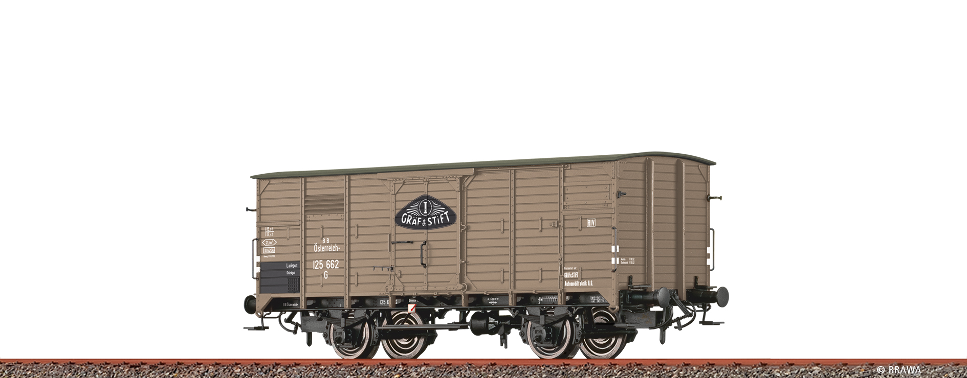 50974 BBÖ ged.Güterwagen G10 "Gräf&Stift" Ep.3