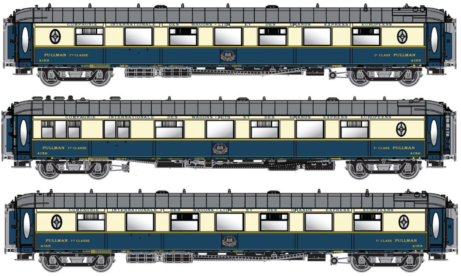 79174 CIWL Pullman-Wagen-Set 3-tlg. Ep.3a