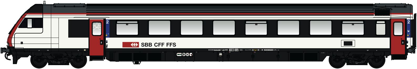 472201AC SBB IC Steuerwagen Bt 28-94.9 Ep.6 AC