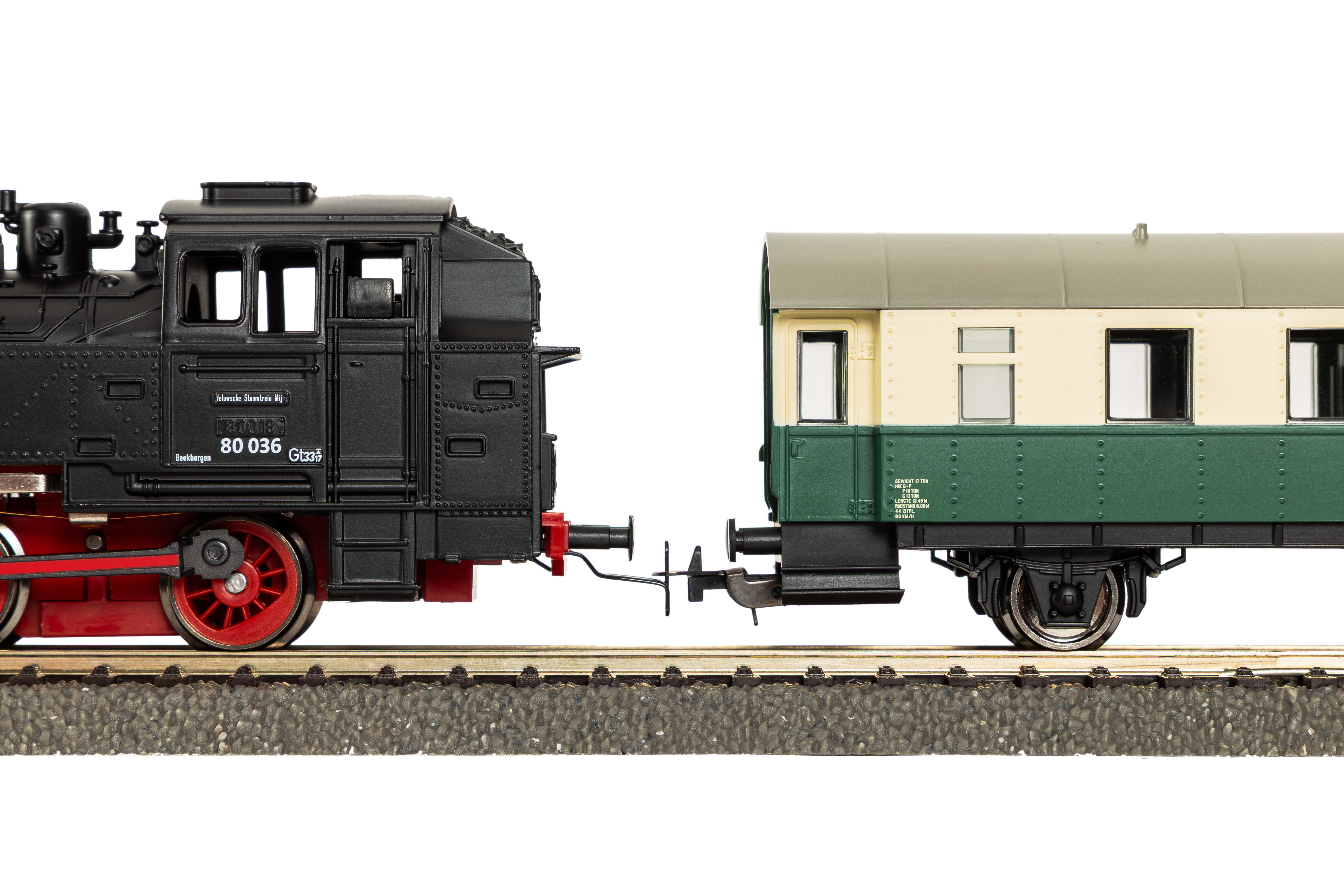 Piko 57035 S-Set Dampflok BR 80 VSM + zwei Personen