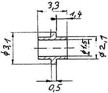 Weinert 9888 Isolierbuchse 0,98 IDm.f.Brems