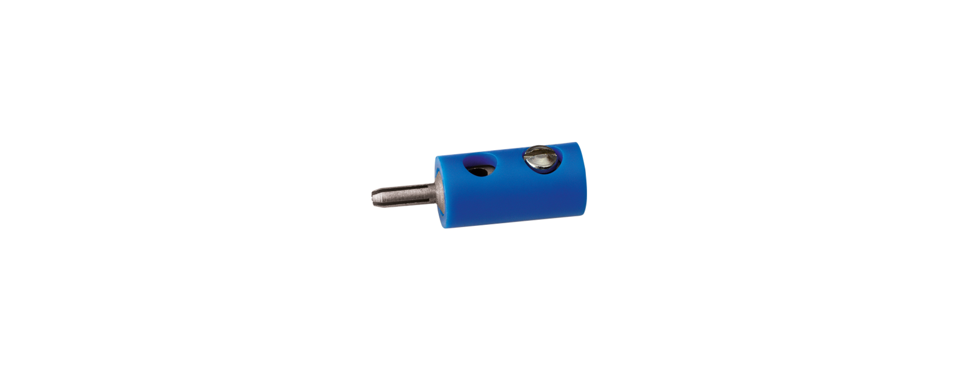 3055 Querlochstecker, blau 2,5 mm 10 St.