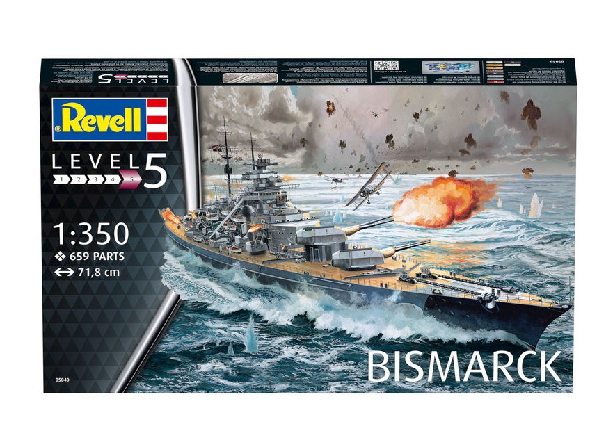 05040 Battleship Schlachtschiff Bismarck