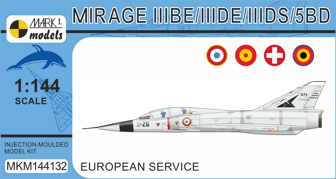 MKM144132 Mirage IIIBE/DE/DS/5BD Two-seater
