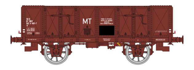 REE Modeles WB-838 SNCF Hochbordwagen OCEM 19 Ep.4