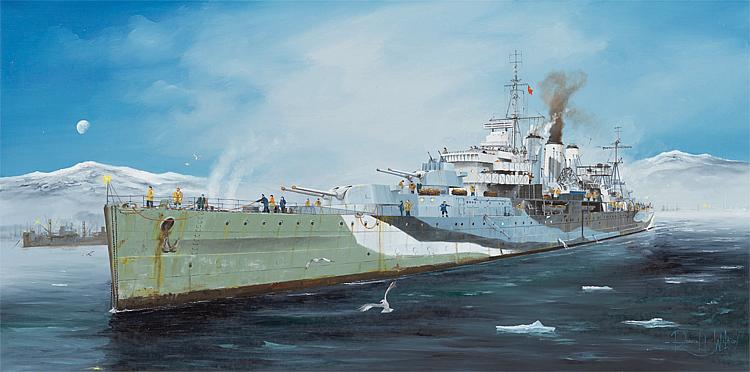 755352 Royal Navy HMS Kent Heavy Cruiser