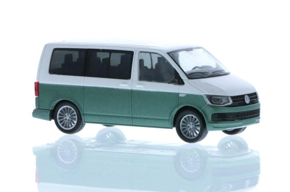 11664 VW T6 Bus KR candyweiß/bay leaf green
